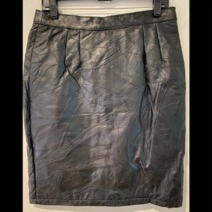 Black Leather Skirt #4 Size 12